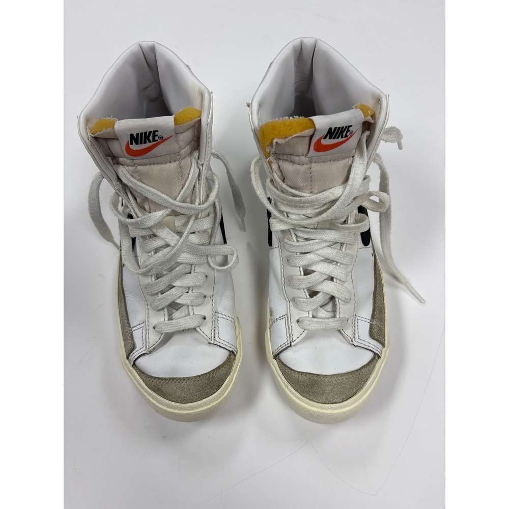 Nike Blazer Mid 77 Vintage White Black Sneakers CZ1055-100 Mens 7.5 Womens 9